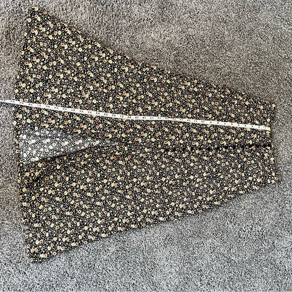 Express Black and Tan Maxi A-line Skirt Pleated Casual - Picture 2 of 9